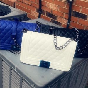 Solid color jelly purse